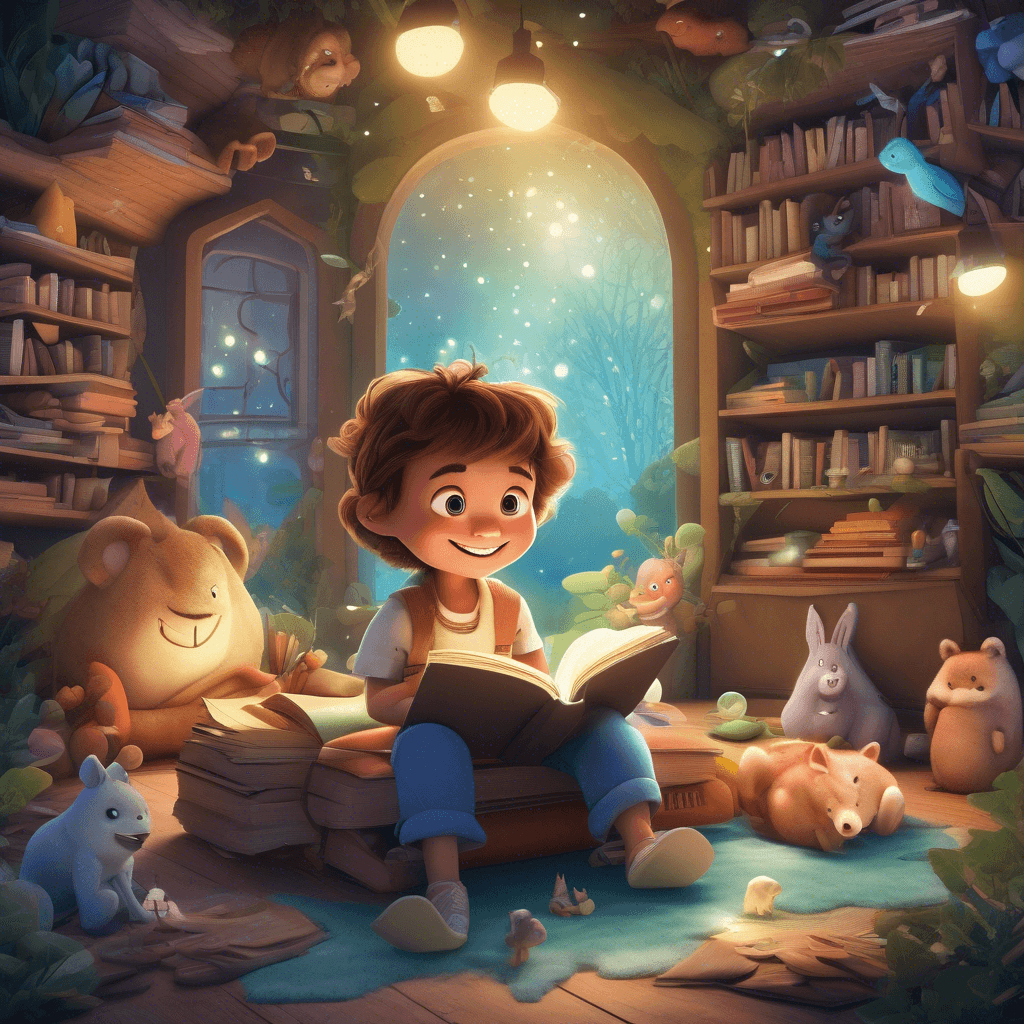 Magical storytelling illustration